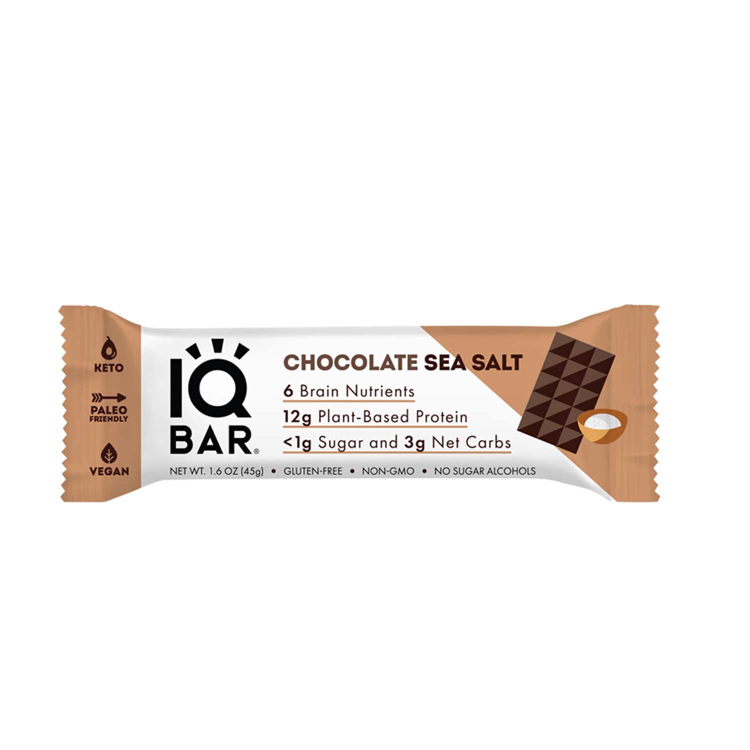 IQ BAR Protein Bars Paleo 45g x 12 - Vegan Keto Peanut Butter Chip IQ BAR Protein Bars Paleo 45g x 12 - Vegan Keto Peanut Butter Chip